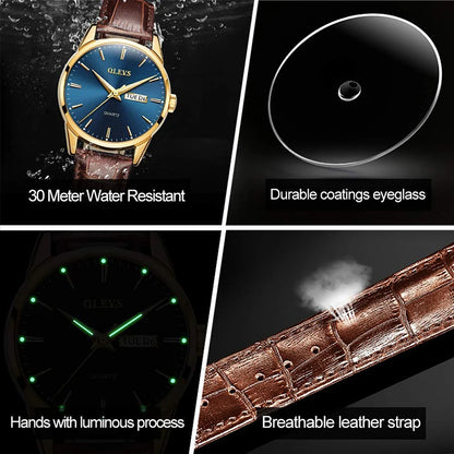 Mens Quartz Waterproof Watch