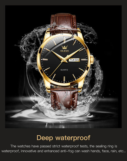 Mens Quartz Waterproof Watch