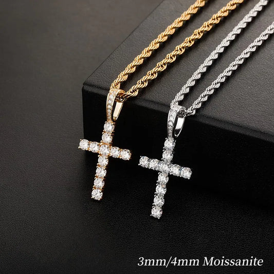 Diamond Cross Pendant Necklace