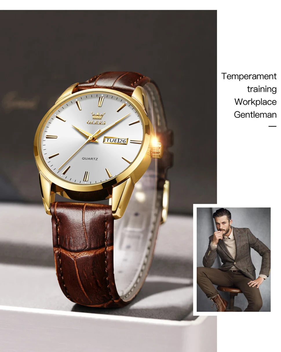 Mens Quartz Waterproof Watch