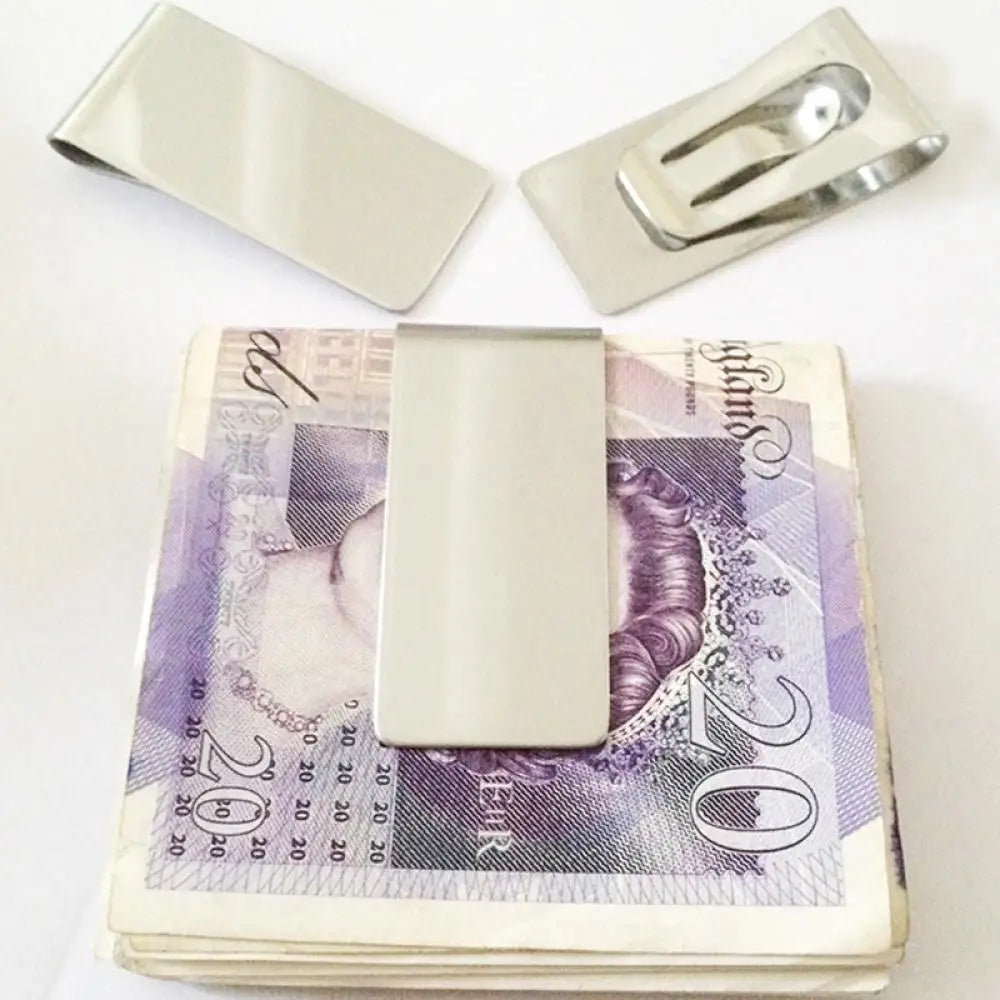 Stainless Steel Money Clip/Card Holder